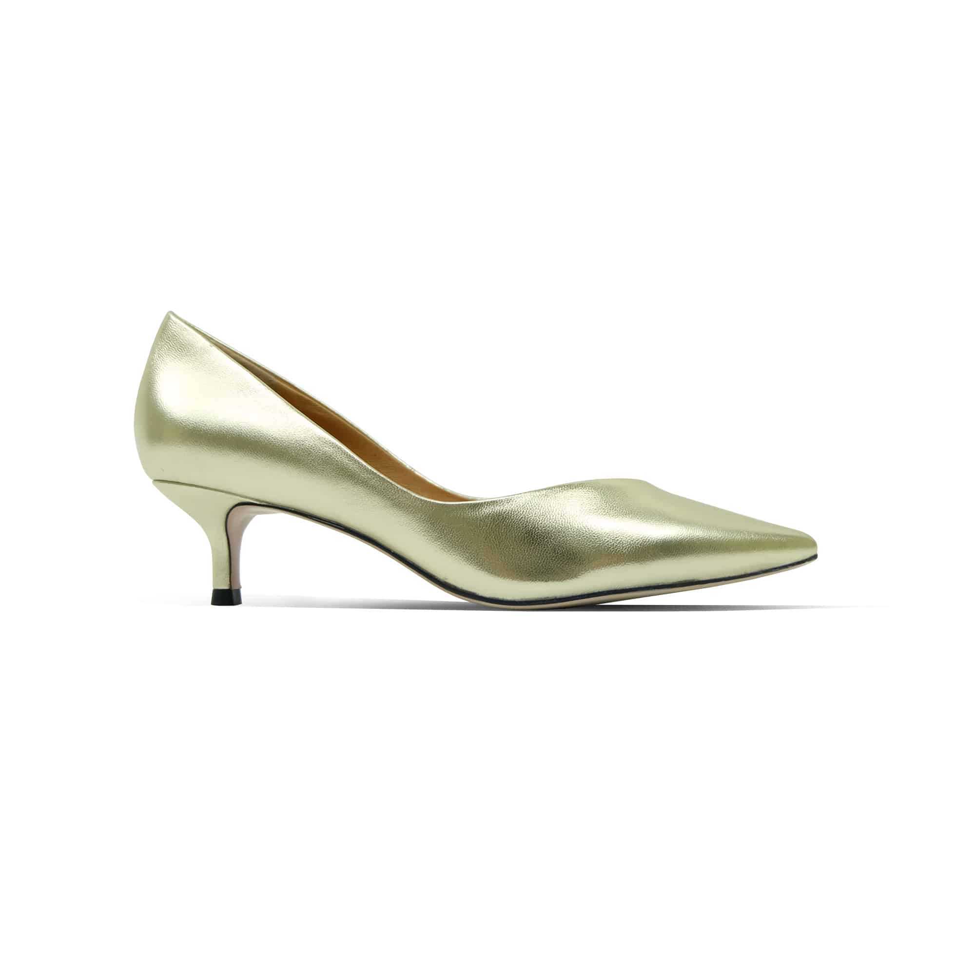 2 inch gold heels
